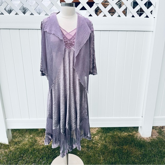 Komarov Asymmetrical Dress with Beaded Embellishments & Matching Jacket - Picture 9 of 16